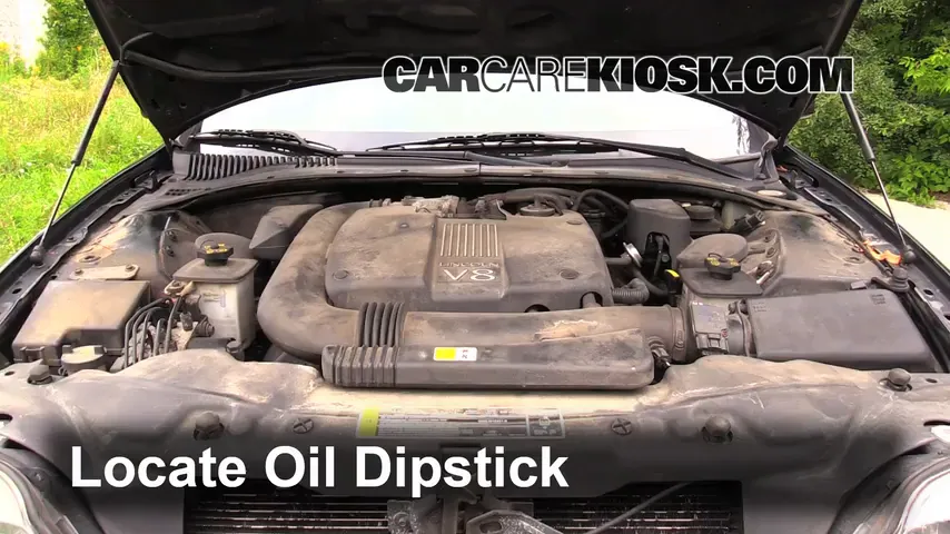 2002 Lincoln LS 3.9L V8 Oil Check Oil Level